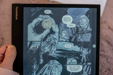 Auch bunte Comics kann ich lesen. Ich bevorzuge dennoch das gedruckte Papier.