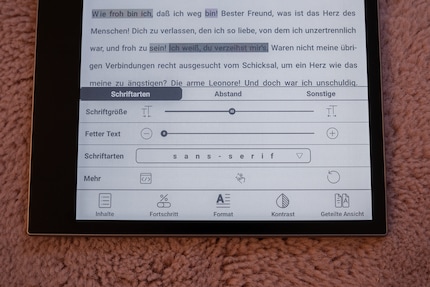 Je nach Dateiformat kann ich das Layout mehr oder weniger gut anpassen.