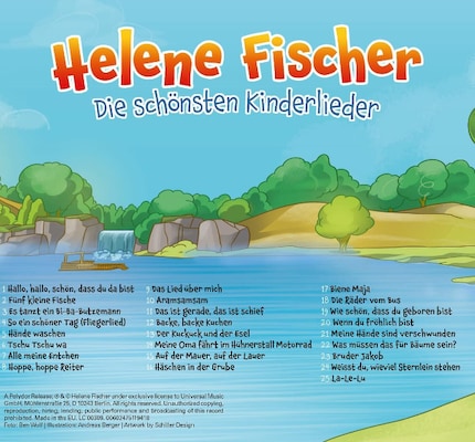 A total of 25 well-known children's songs are on the first album in Helene Fischer's series.