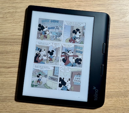 Mickey Mouse bleibt etwas blass auf dem Vision Color.