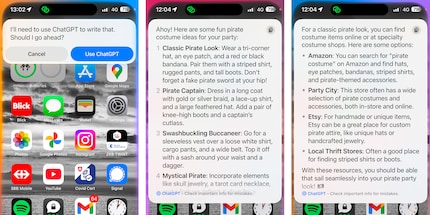 ChatGPT has been cleverly integrated into Siri.