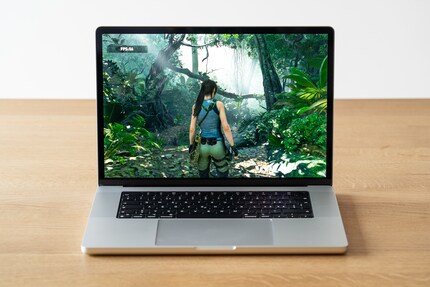 Seit Jahren kann ich die Gaming-Performance nur mit Tomb Raider testen, weil es keine anderen Titel für Mac mit Benchmarks gibt.