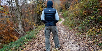 The Arctic Crest hoodie with the Columbia Arctic Crest vest.