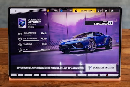 Asphalt lässt sich super zocken auf dem Tablet.
