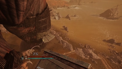 Das Zielen mit dem Enterhaken ist schwierig, weil das Game das Fadenkreuz für das Gadget aus unerklärlichen Gründen nicht immer anzeigt.