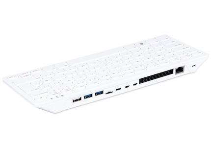 Die Anschlüsse befinden sich auf der Rückseite der Tastatur.