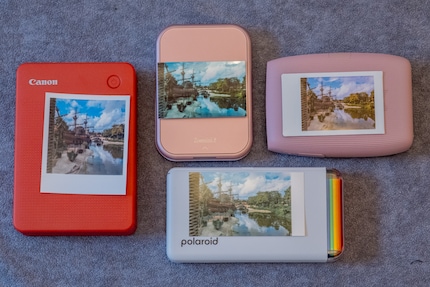 Each printer produces a slightly different result. My favourites are the pictures from Canon’s Selphy QX20 on the left.