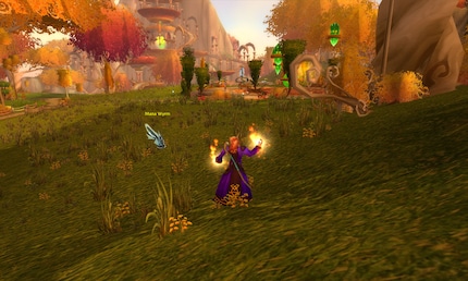 Mystical trees, ornate elven towers and floating magic crystals: the Immersang Forest in World of Warcraft is my oasis of well-being.