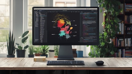 Project Digits is the small box to the left of/below the monitor.