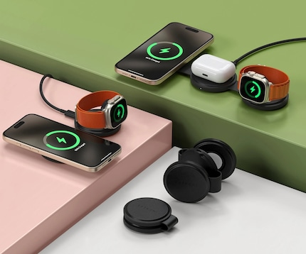 Du kannst entweder zwei oder drei Geräte mit den Powerbanks von Satechi aufladen.