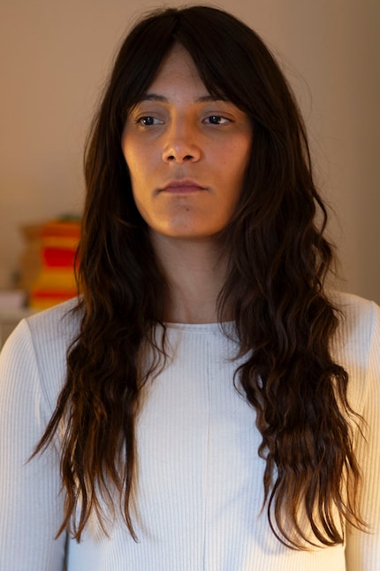 Der Zopf bringt schöne Wellen in meine Haare …