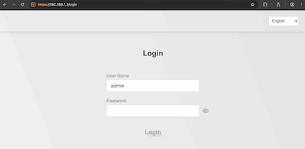 Admin Interface Login