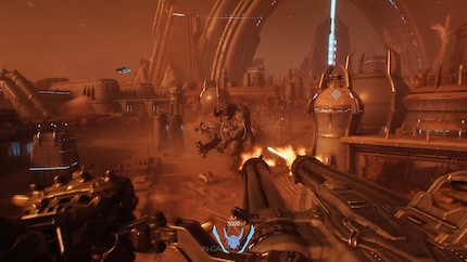 Die Spielabschnitte im Mech sehen episch aus.
