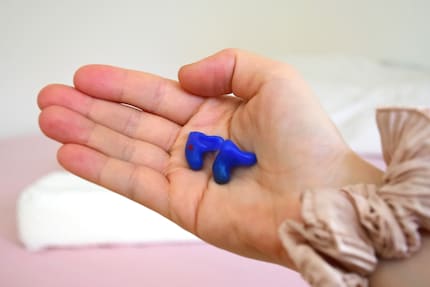 My custom-made earplugs provide protection, but they’re tight and itch.