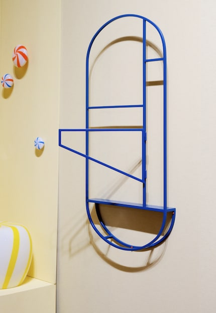 The Foldworks series is inspired by timber-framed buildings and valet stands.