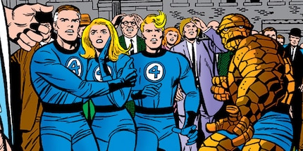 Quietschbunt und unverkennbar: Die frühen Fantastic Four in den 60ern.