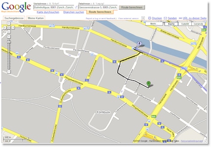 So sah Google Maps 2008 aus.