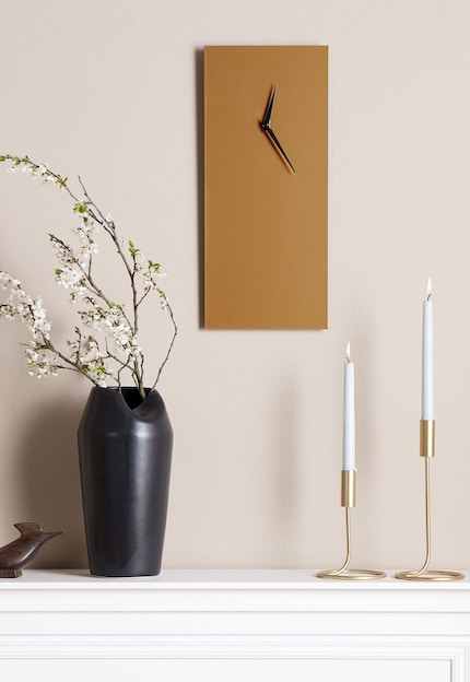 By doing away with numbers and going for a rectangular shape, the designers have created a clear, contemporary look.