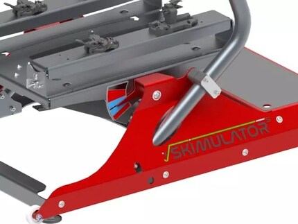 Der Skimulator simuliert die internationalen Pistenstandards blau, rot und schwarz.