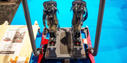 Der preisgekrönte Skimulator auf der ISPO in München.
