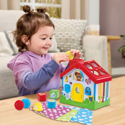 The explorer house offers your child many different ways to play.