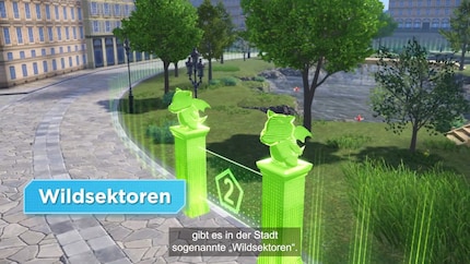 Wild zones are separated from the rest of the city.