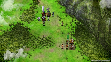 Die epischen Schlachten werden im Stil eines taktischen JRPGs ausgetragen.