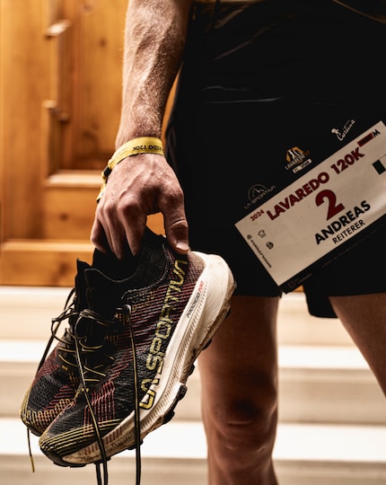 Ultrarunner Andreas Reiterer trug den «La Prodigio Pro» beim Lavaredo Ultra Trail 2024.