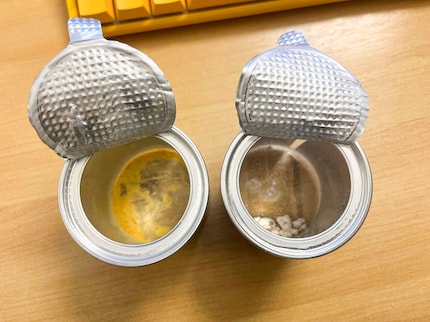 Are you shitting me? Where did the munchies go? The first photo I took before I had to order two new tins. 