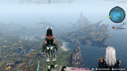 Immerhin: Auf Mira muss ich mir keine Sorgen um Fall Damage machen – jeden noch so grossen Sturz in die Tiefe überlebe ich.