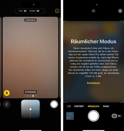 You won’t find a large photo menu and spatial photography on the iPhone 16e.