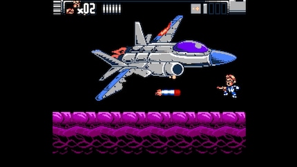 Viele Elemente, wie hier der Kampfjet aus «Top Gun», sind Anspielungen an Games, die der Nerd reviewt hat.