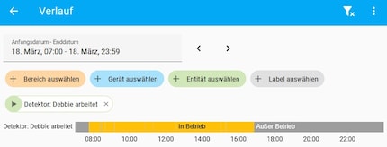 I’ve set up «detectors»: they identify states, for example, whether I’m surfing on the computer or playing games. This allows you to put in an operating hours metre, for example.