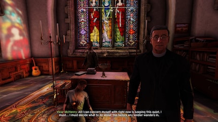 In dieser Kirche scheint weder Mord noch Diebstahl eine der sieben Todsünden zu sein. Zumindest zuckt niemand mit der Schulter, wenn ich vor ihren Augen Dinge einpacke.