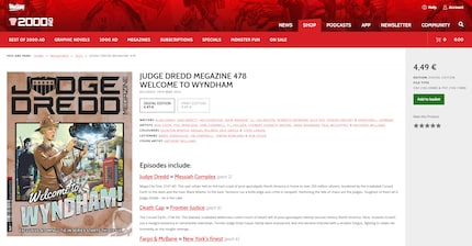 2000 AD ist bekannt durch britische Titel wie Judge Dredd.