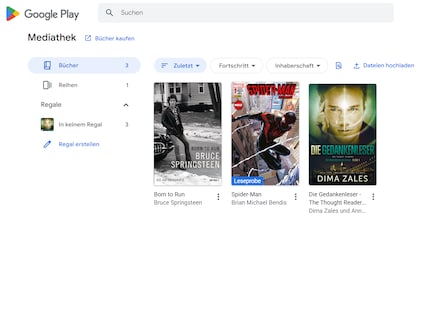 Dank Google greife ich von überall auf meine Comics und Bücher zurück.