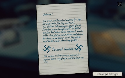 Anonyme Drohbriefe machen mir das Leben und die Arbeit nicht einfacher.