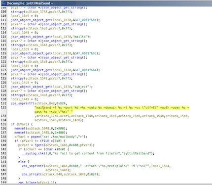 View Of The Decompiled Code