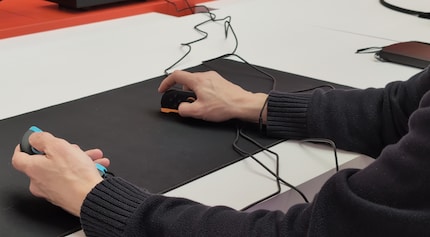 This is how Phil played Civilization VII. The cables got in the way a little bit during the game, but we didn’t let that faze us.