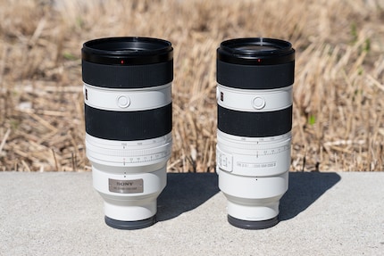Wegen der doppelten Lichtstärke ist das FE 50-150 mm F2 GM deutlich dicker als das FE 70-200 mm F2.8 GM OSS II. Das Gewicht hält sich zum Glück trotzdem im Rahmen.