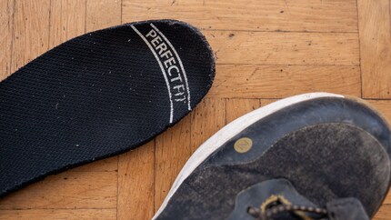 This insole is ready to test how much toe room there is at the front.