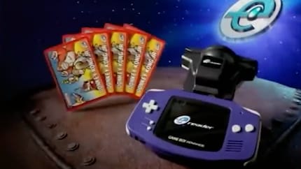 Mithilfe des e-Readers lassen sich auf dem GBA spezielle Karten einscannen, um zusätzliche Spielinhalte freizuschalten.