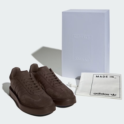 Der Adidas Gazelle Indoor Made In Italy kommt mit Spezialbox und Staubbeutel.
