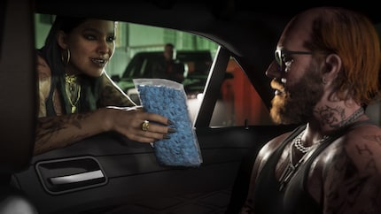 Hier erhält ein Kunde in einer Drive-By-Apotheke gerade seine Medikamente vom gut ausgebildeten Fachpersonal.