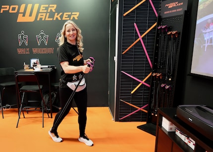 Das freut den Bizeps: marschieren mit dem Powerwalker.