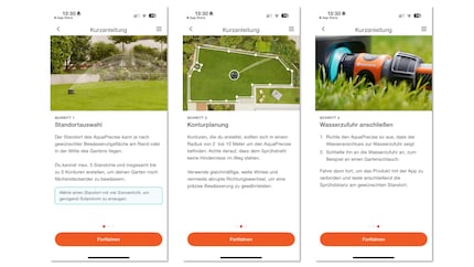 Die Anleitung in der App führt dich gut durch die Einrichtung einer Bewässerungszone.