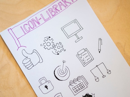 From all the templates, I choose the most useful for my daily life and create a personal «icon library».