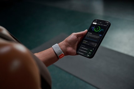 Das Helio Strap liefert Trainings- und Erholungsdaten, die sich in der Zepp-App auf dem Smartphone auswerten lassen.