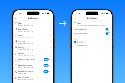 You can use the settings icon at the top right of your notifications to specify what you want to see.