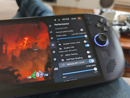 HDR gibt es nicht, dafür eine höhere Bildrate als das Steam Deck und VRR.
